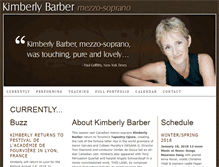 Tablet Screenshot of kimberlybarber.com